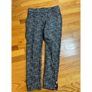 Liverpool Ponte Knit Ankle Pants Career Casual Zipper Detail Gray 2